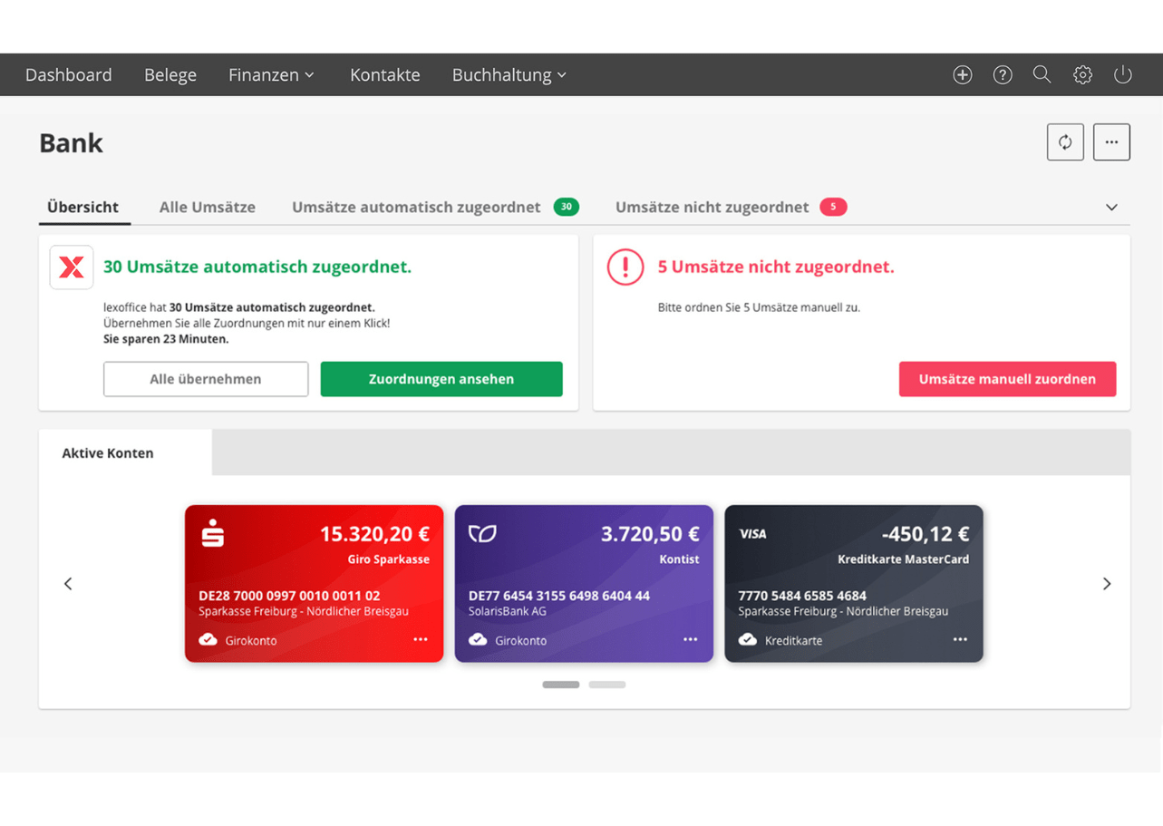 Lexware Office Onlinebanking